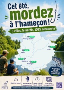 Venez pêcher à la base de loisirs à Lavaré !
